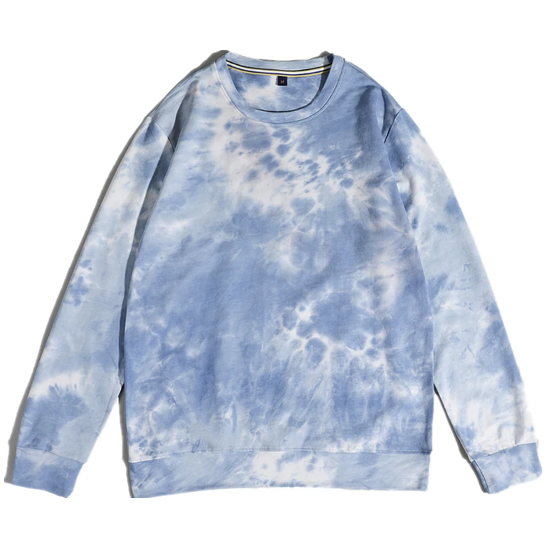 

2021 New Fashion Tie-dye Printing Round Neck Sweater Women Fall/winter New Style Women's Loose Large Size Long-sleeved Sweater
