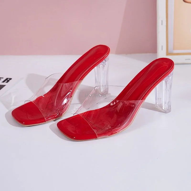 

Rhinestone Sandals Shoes Closed Toe Suit Female Shallow Mouth Buckle 2022 Women's Summer Heels Black Stiletto Low New Girl