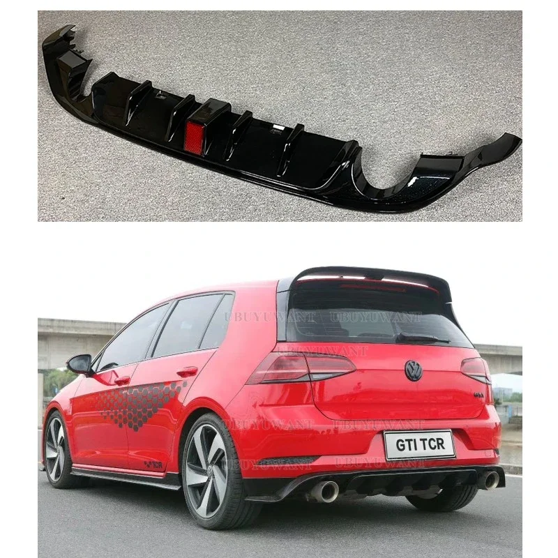 Диффузор для заднего бампера автомобиля Volkswagen Golf 7 5 GTI MK7.5 TCR задний боковой