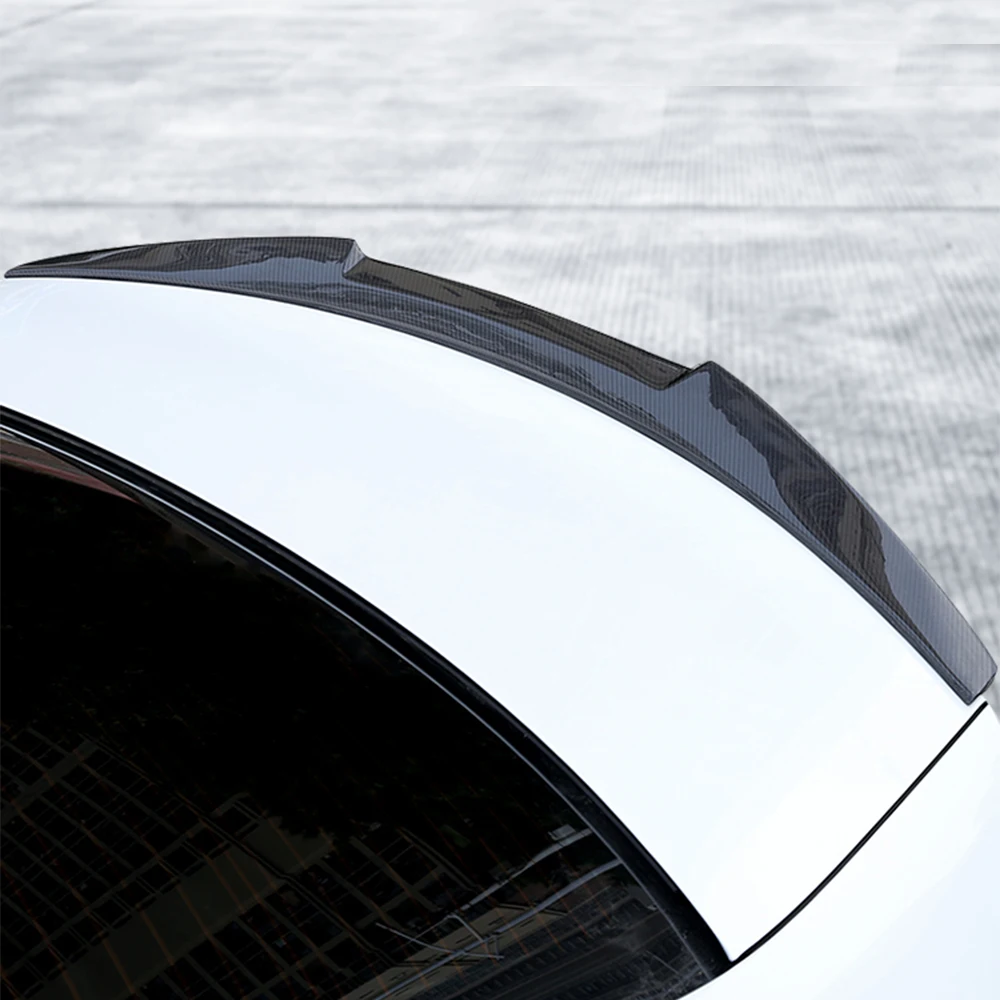 Real Carbon Fiber Car Rear Trunk Spoiler Lid Lip M4 Style For BMW 3 Series 318 320 325 330 335 G20 G28 Sedan Tuning Wings Parts