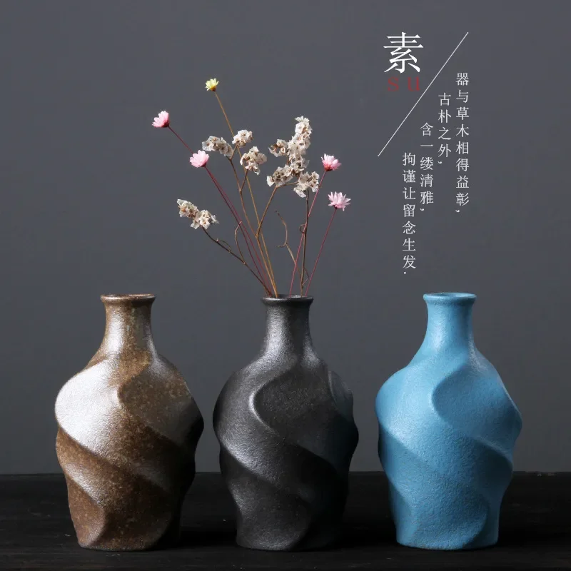 

Arrangement de fleurs, four à fleurs devient brut, poterie, petite fleur, dispositif de décoration de maison de style japonais