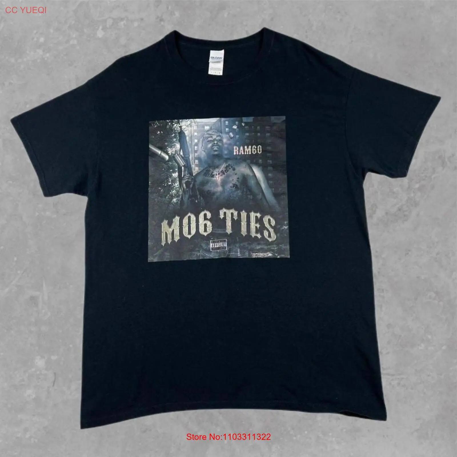 Черная футболка Ram6o