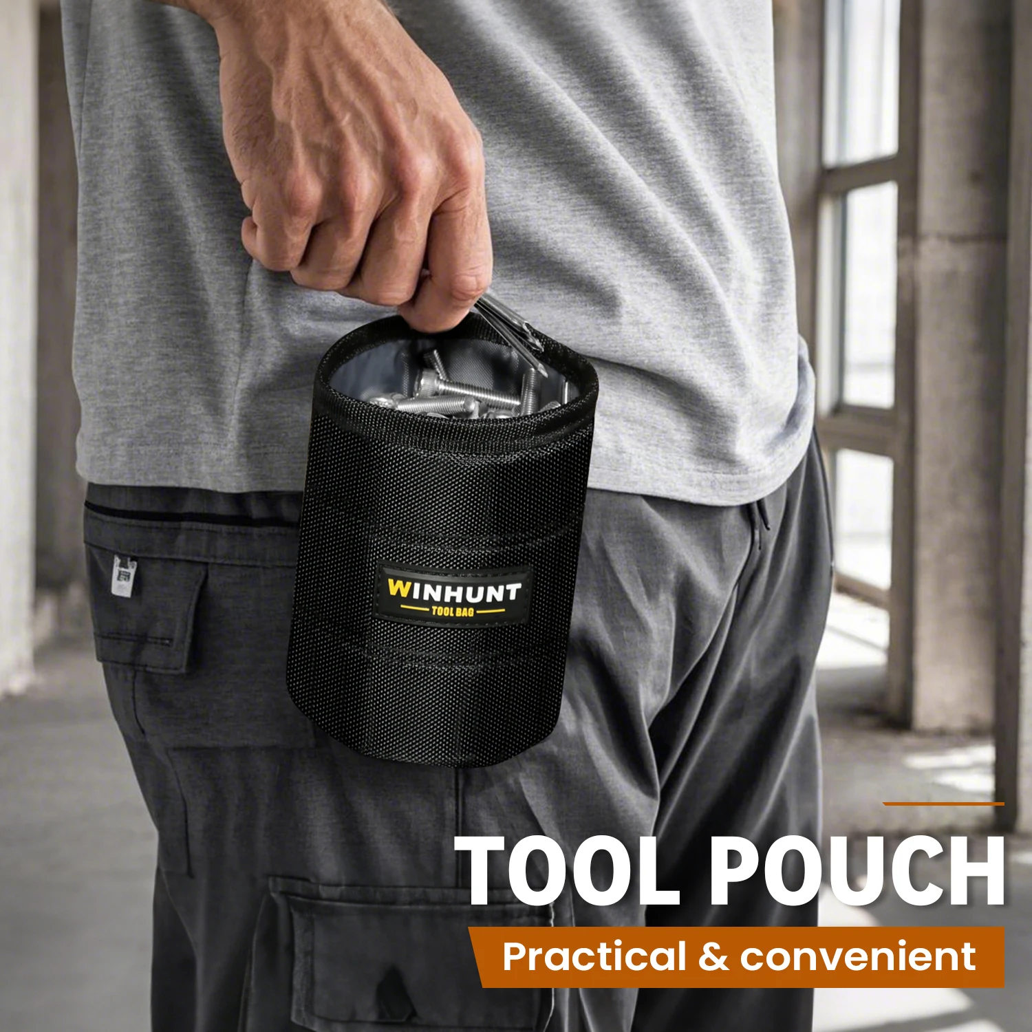 

WINHUNT Черная прочная поясная сумка для инструментов