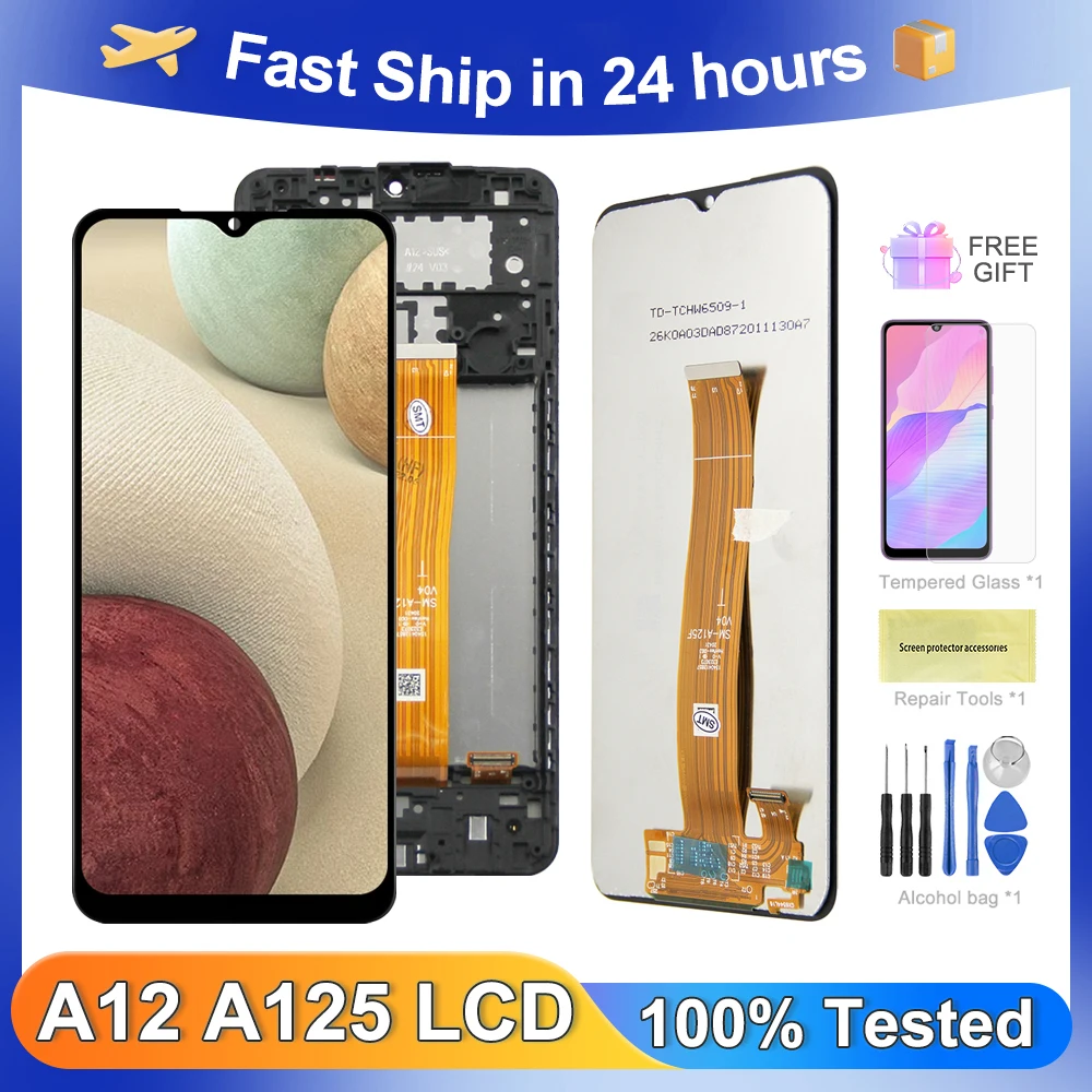 

6.5'' Lcd Display For Samsung Galaxy A12 A125 Touch Screen Display Digitizer Assembly Parts For Samsung SM-A12F SM-A12F/DSN Lcd