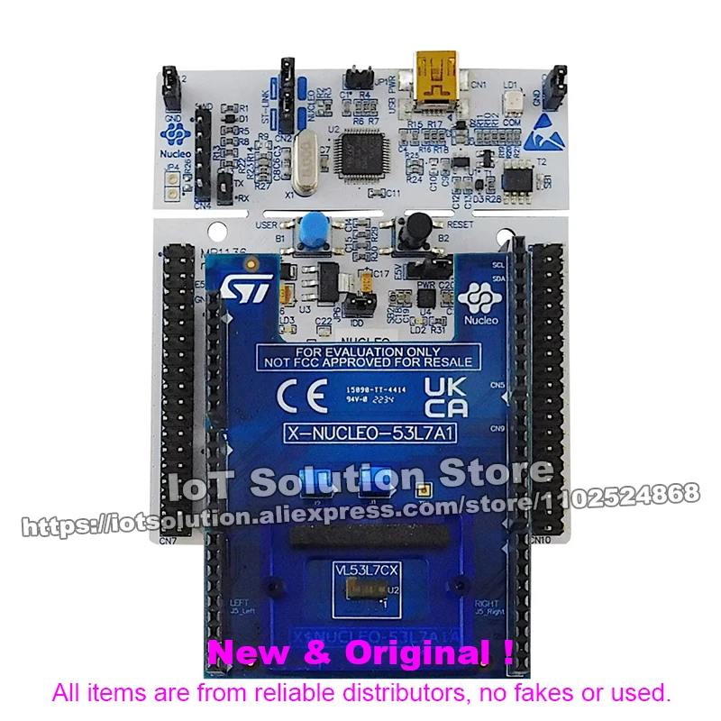 Фото P-NUCLEO-53L7A1 VL53L7CX STM32 Nucleo pack with X-NUCLEO-53L7A1 expansion board and NUCLEO-F401RE development board №2