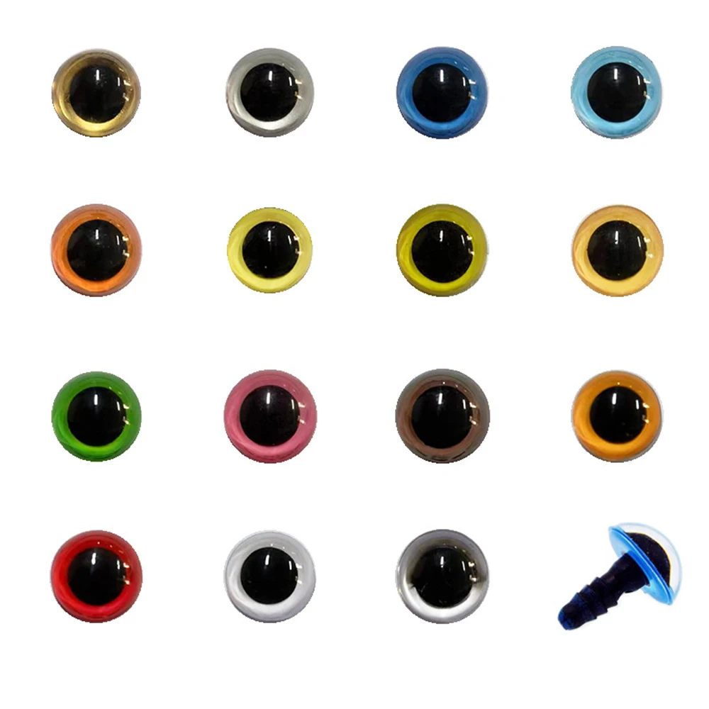 10mm 100pcs Eyeball Doll Accessories Black Plastic Plush Safety Eyes Amigurumi For Toys DIY Funny Toy Eyes Animal