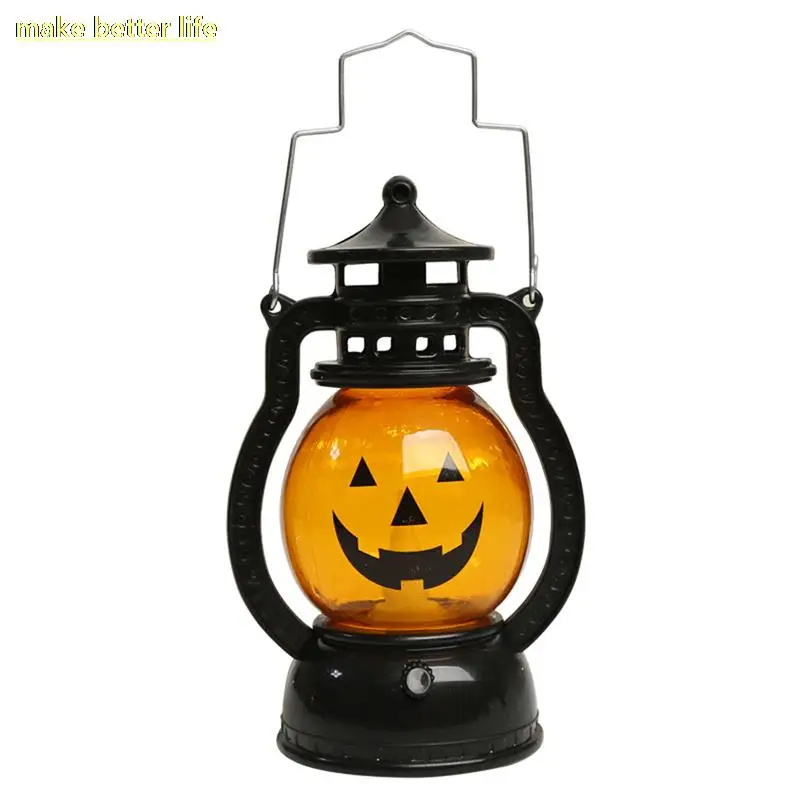 Декоративная электронная светодиодсветодиодный Свеча на Хэллоуин портативная