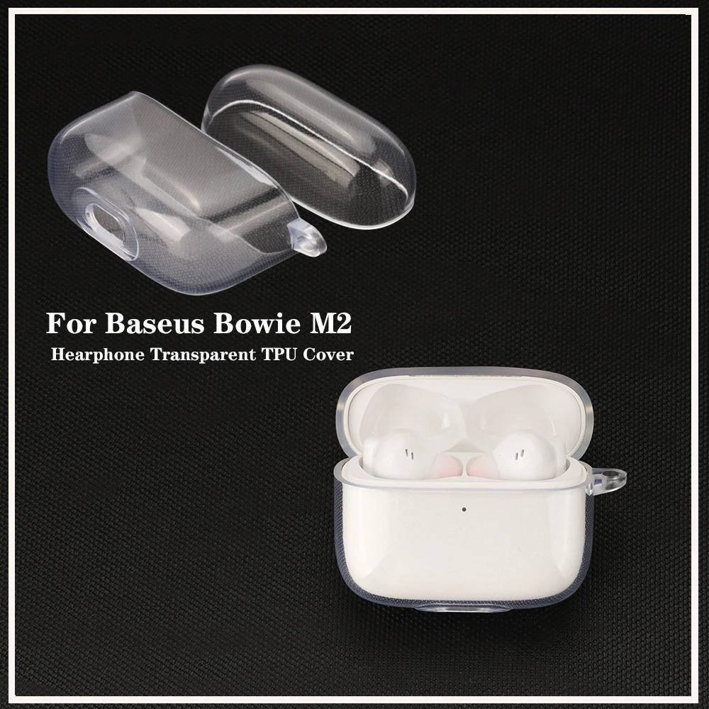 

Silicone TPU Case For Baseus Bowie M2 /E2 /W3 /E8 /E3 /W2 /E9 Cover Transparent Earphone Cover Shockproof Hearphone Protect Box
