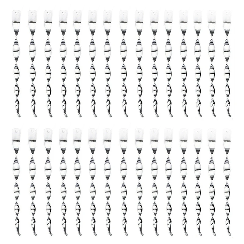 

30 Pack Bird Repellent Reflective Scare Rods Ornamental Spinner Deterrent Control Device For Garden