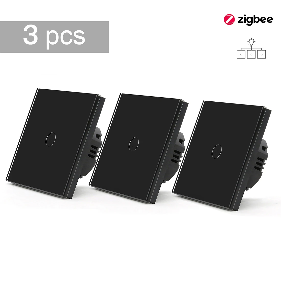 

Сенсорные переключатели BSEED Zigbee, 1 клавиша, хрустальный стекло