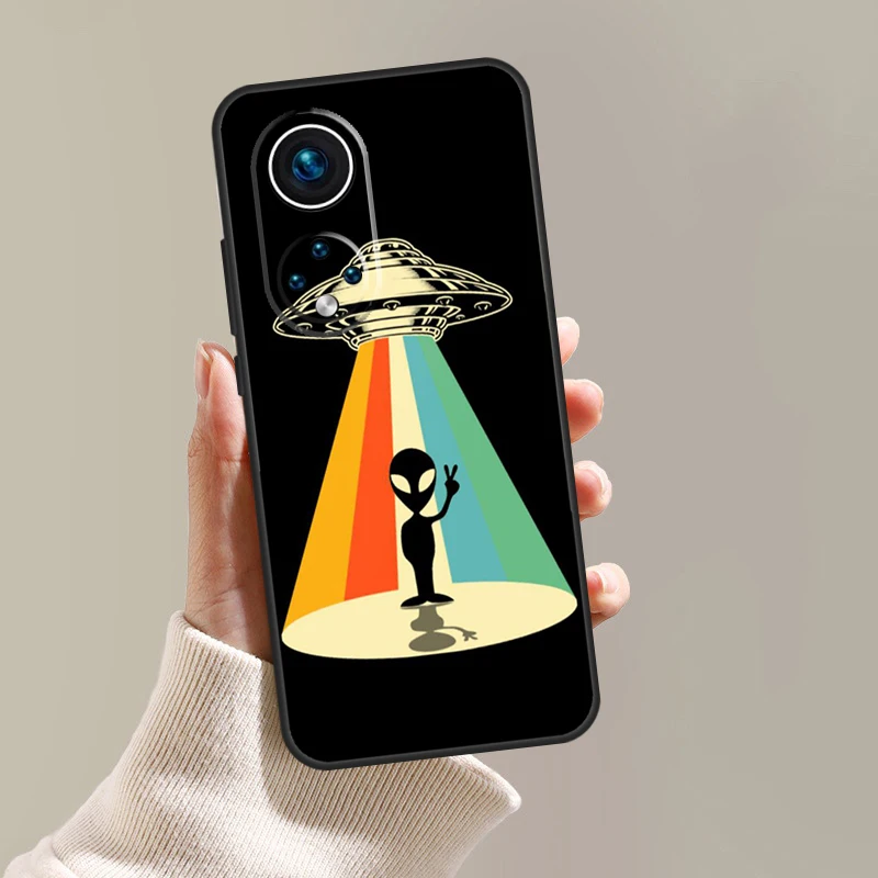 Чехол с мультяшным космическим инопланетянином НЛО для Honor Magic 5 Pro 10 50 70 90 Lite X7 X8 X9