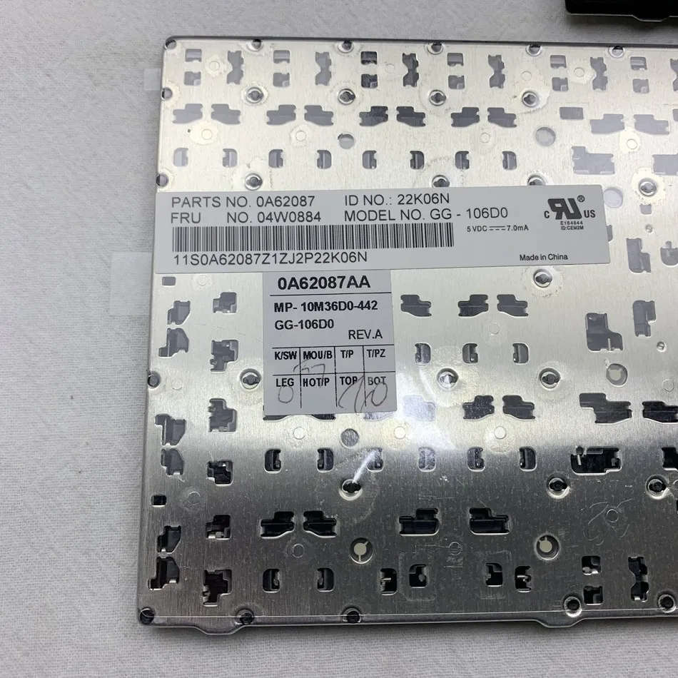 Немецкая клавиатура для ноутбука Lenovo Thinkpad Edge E520S E525 e520tastaur 04W0884 0A62087 04W0848 0A62051 GR |