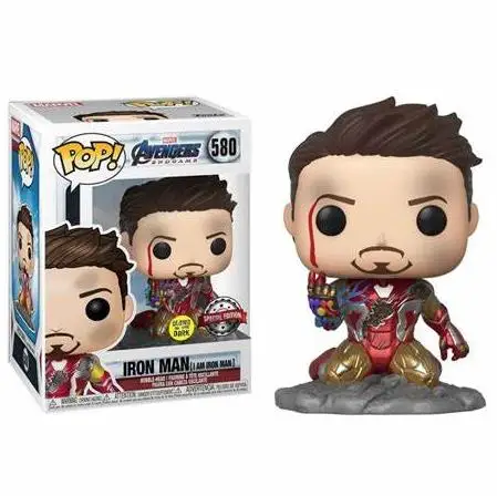 Funko Pop стальной Тони 580 # виниловая экшн-фигурка коллекция ограниченный выпуск