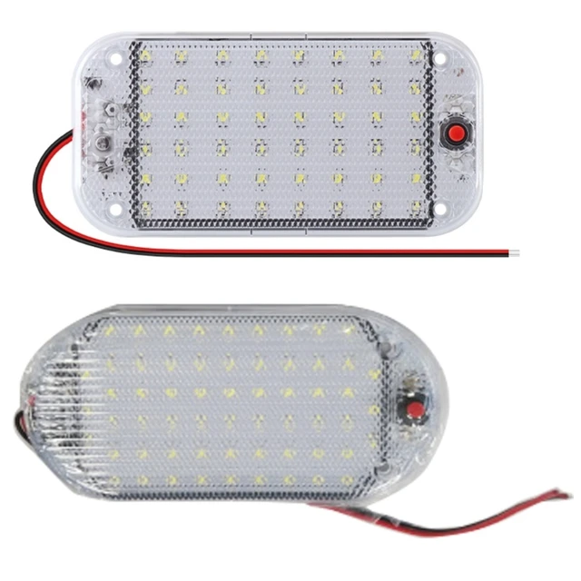 Plafonnier LED 12V pour camping-car E8BC, plafonnier intérieur avec  interrupteur marche/arrêt, longueur 6 '', 12-85 volts - AliExpress