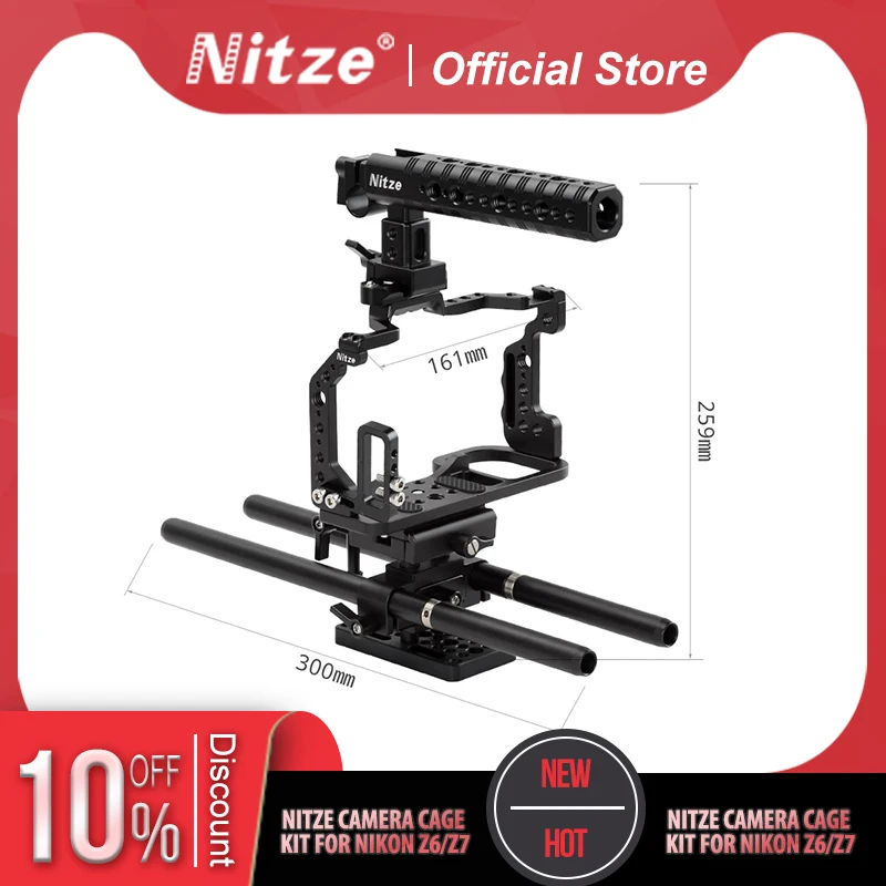 

NITZE CAMERA CAGE KIT FOR NIKON Z6 / Z7 - NTK-Z6Z7