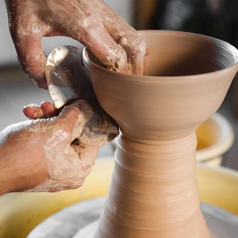 12 шт. стальные гончарные инструменты глиняные ребрышки зубчатый скребок из