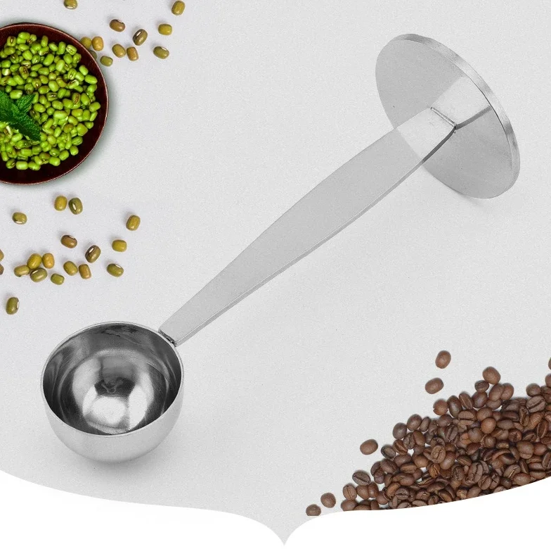 Подставка из нержавеющей стали ложка для темпера инструменты 2 в 1 кофейная