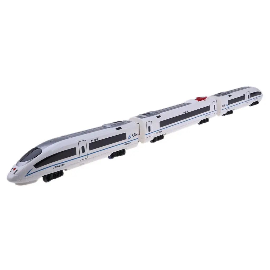 

HO Scale China Railway CRH Train Models Toy with Light Sound and Free Wheels