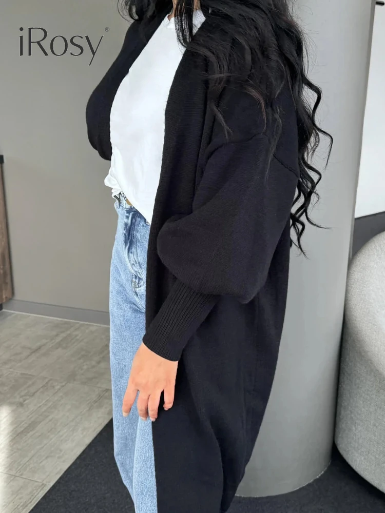 Новинка Осень-зима 2024 теплый вязаный кардиган с карманами простые корейские