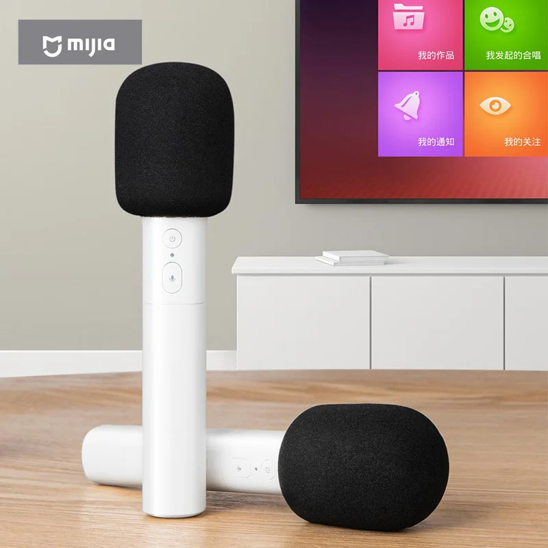 

XIAOMI MIJIA Handheld Karaoke Microphones For PC Computer TV KTV Player Phone Live Home Podcast Equipment Gaming AI Bel Canto