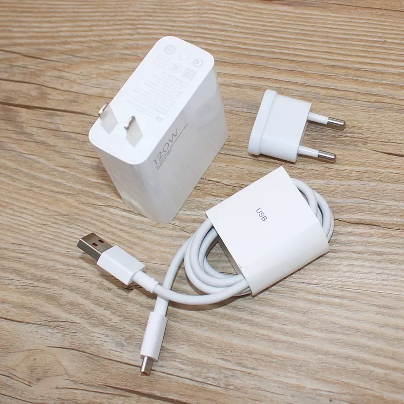 

120W For Xiaomi Fast Charger Quick Charging Power Adapter For Redmi Note 11 Pro K30 Pro/10X Pro With Type-C Cable Laptop Air