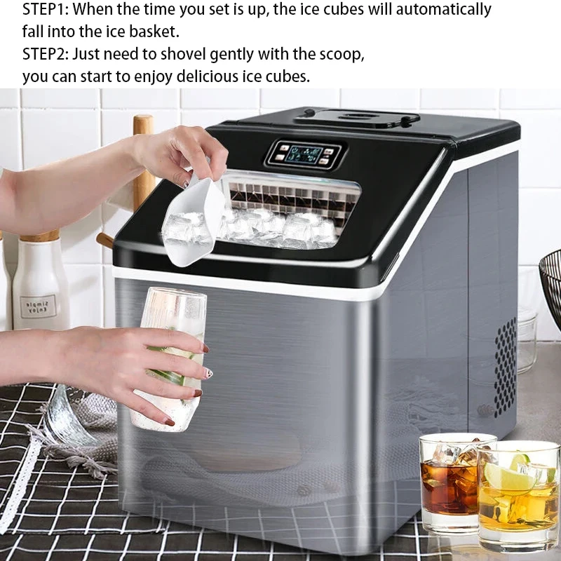 Электрический генератор льда устройство для приготовления кубиков 25 кг/ч