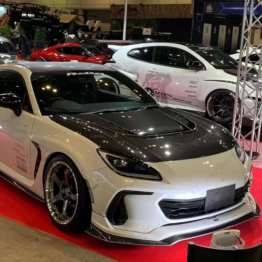 Оригинальный капот из углеродного волокна для Toyota GR86 Subaru BRZ 2019 + VRS Style FRP передняя