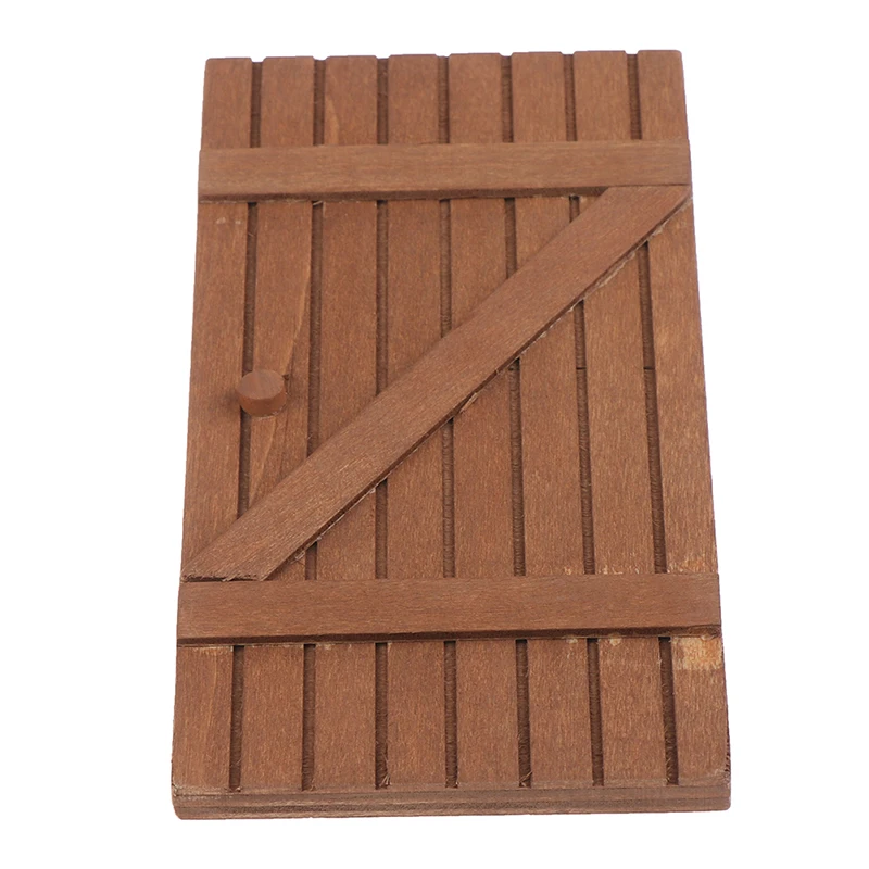 

Кавайная Миниатюрная интерьерная деревянная дверь «сделай сам», мебель для кукольного домика, аксессуары для кукольного домика, украшение ...