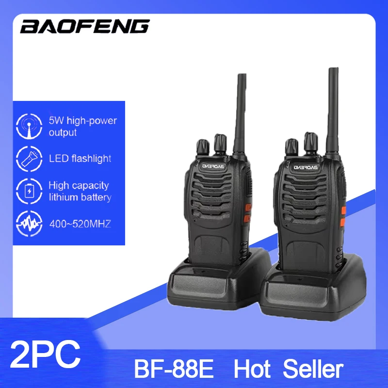 Baofeng BF-88E Портативный домофон-коммуникатор Pmr 16 каналов Lange Afstand Gescó Walkie Talkie 5 Вт 446