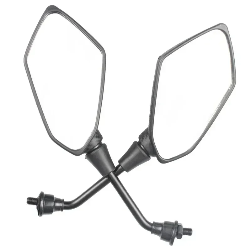 Зеркало мотоциклетное выпуклое 8/10 мм углеродное волокно 2 шт./пара