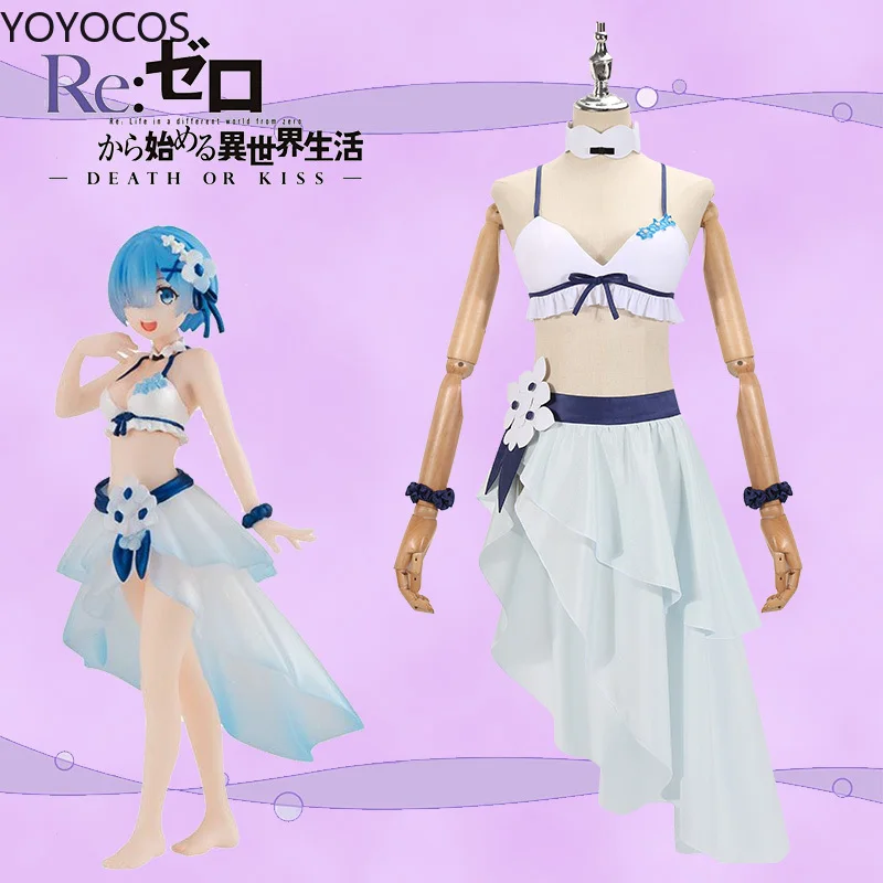 

Аниме Rem купальник Косплей костюмы Re Zero неоновый город Косплей Re: жизнь в другом мире от нуля женское платье для Хэллоуина