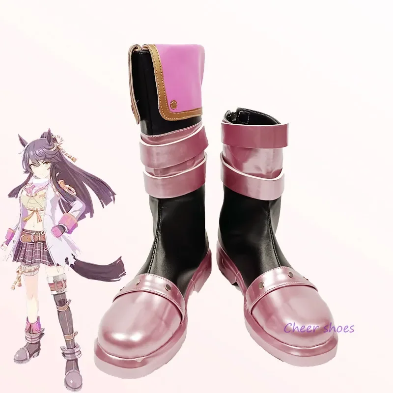 Mamusume Pretty Derby Обувь для косплея Narita Brian Сапоги Комикс женщин Хэллоуин Косплей