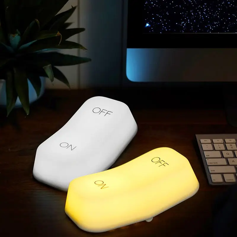 

Creative Sensor Switch Adjustable On-Off LED Night Light Bedside Table Desk Lamp Kids Gift USB Rechargeable 2 Modes