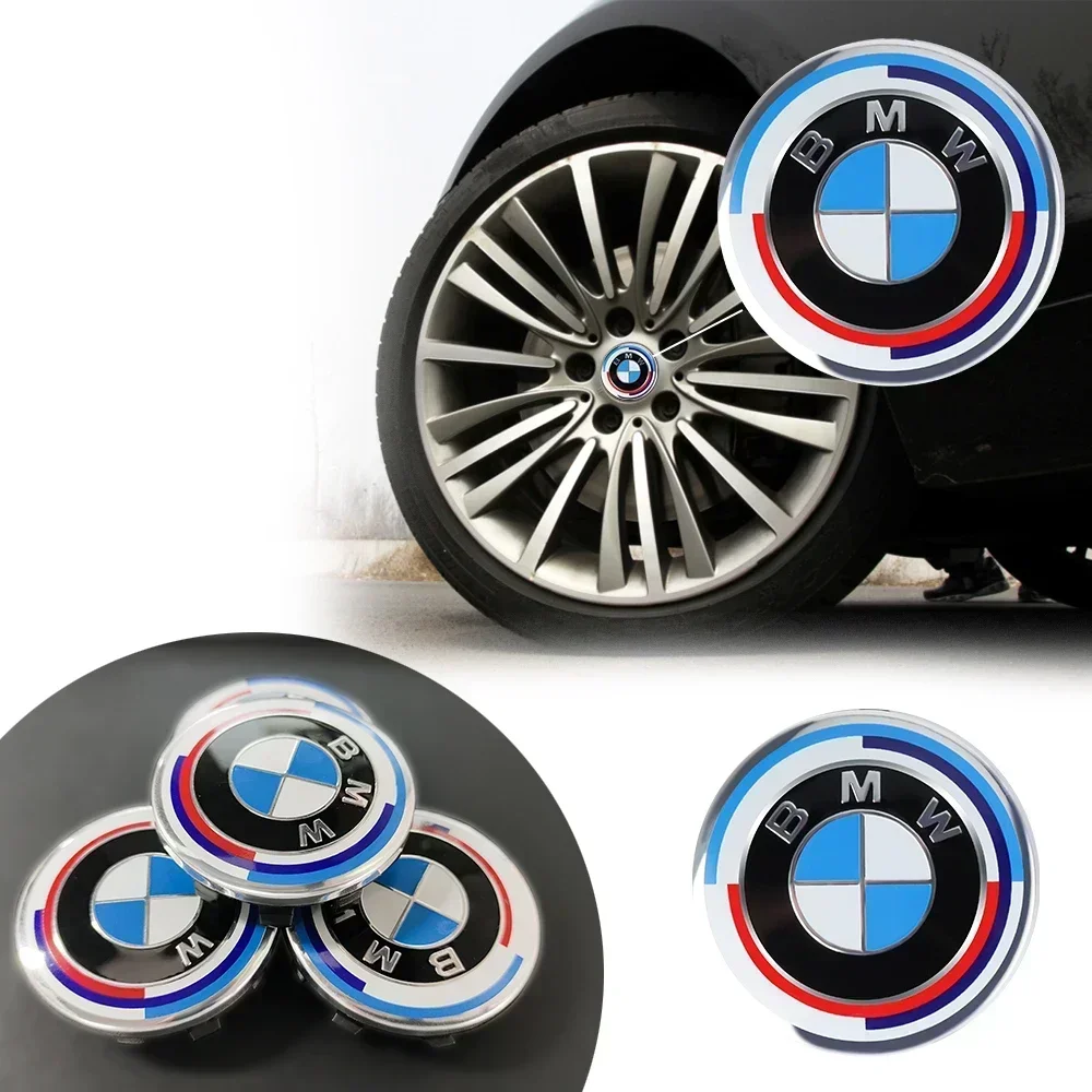 Фото 4 шт. 56 мм 68 мм заглушки центра колеса с логотипом для BMW M X1 X2 X3 X4 F10 F30 F20 F25 E90 E46 E39 E70 №1