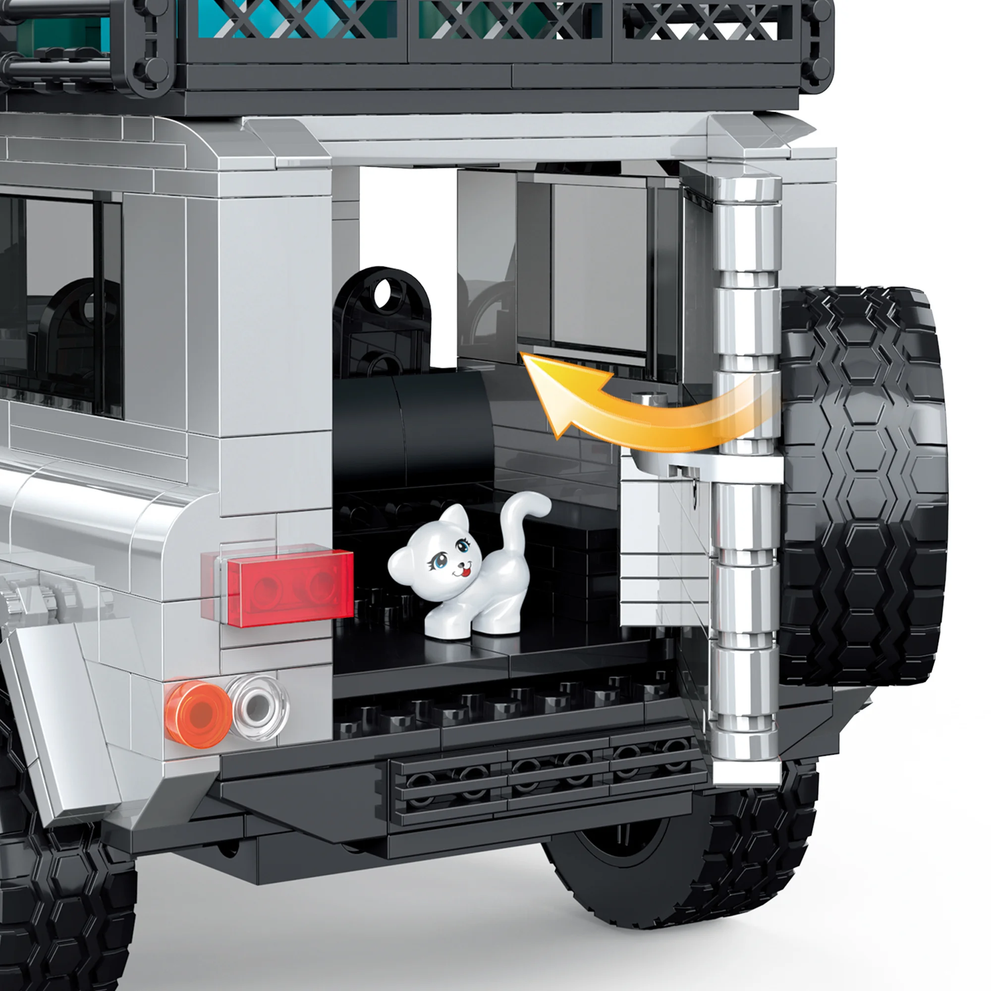 COGO Raptor внедорожник пикап строительные блоки-автомобиль сборка Кирпичи игрушки