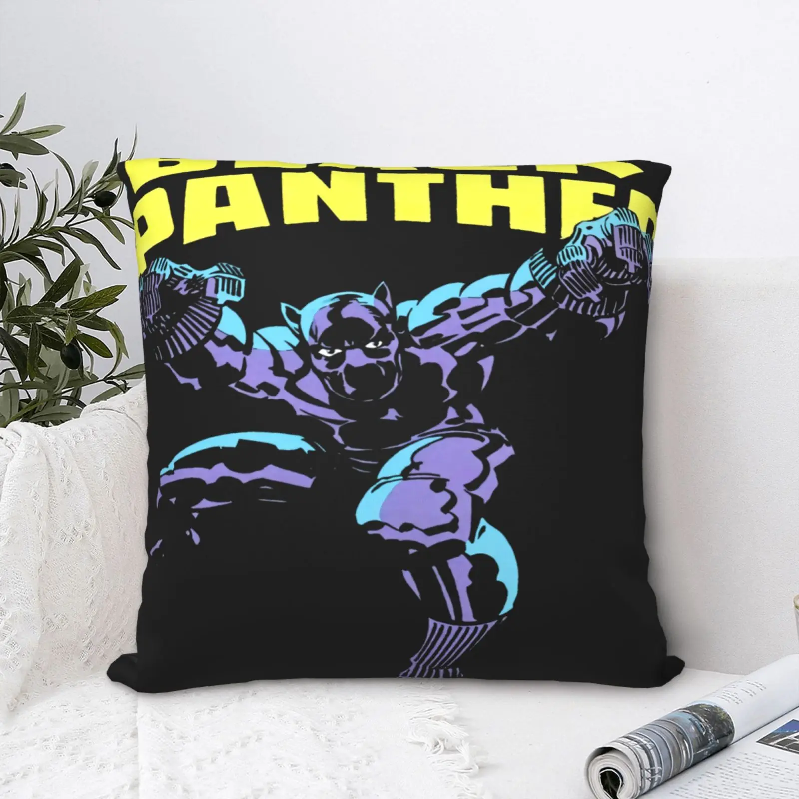 

Panther Jumping Image Under Pillow Case Ornamental Pillows For Living Room Pillows Sofa Diy Decorative Living Room For Bedroom