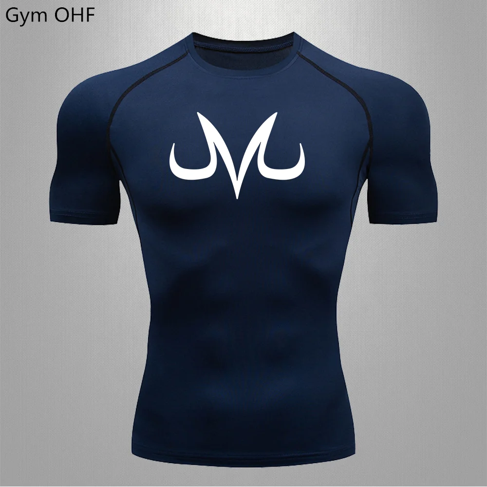 Мужская Спортивная Футболка Rashguard MMA облегающий Топ для бега фитнеса