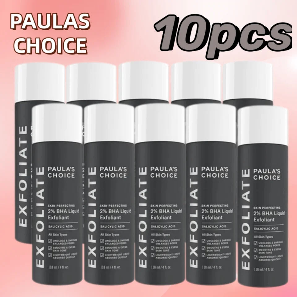 

10PCS Paulas Choice SKIN PERFECTING 2% BHA Liquid Salicylic Acid Exfoliant Facial Exfoliant for Blackheads Enlarged Pores 118ML