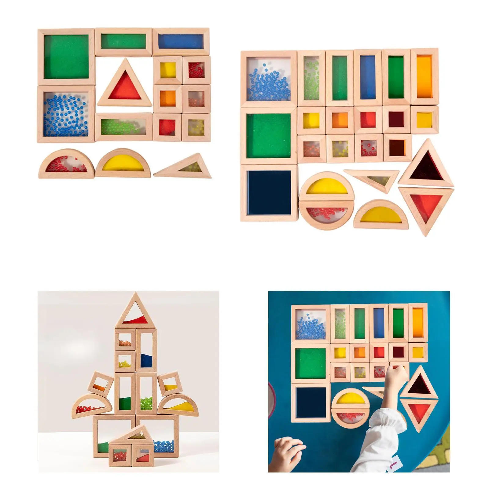 Деревянные строительные блоки мелкая моторика геометрия деревянные