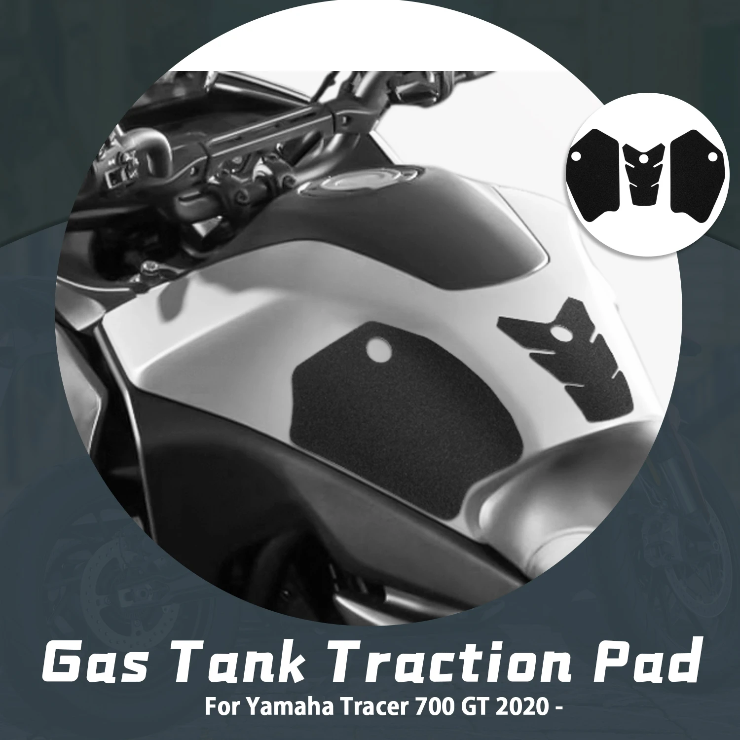 

Motorcycle Accessories Anti Slip Fuel Tank Pads Gas Knee Grip Traction Sticker Protector For Yamaha Tracer 700 GT 2020 2021 2022
