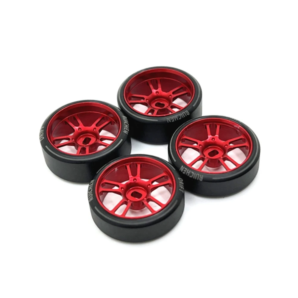 

27Mm Drift Tire Tyre Metal Wheel Rim for 284131 K969 K979 K989 P929 Mini-Z 1/28 RC Car Upgrades Parts,A