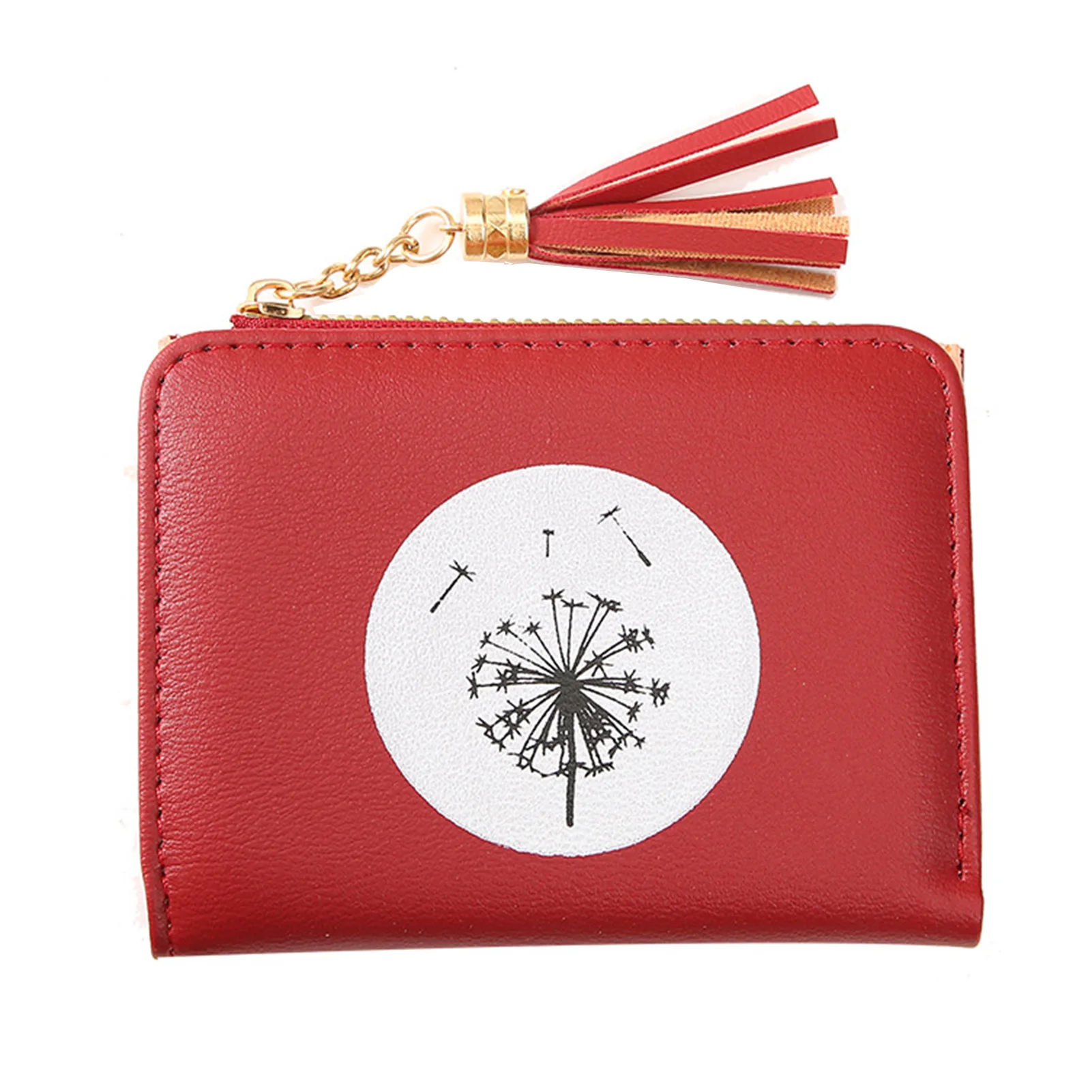 

Простой милый двойной кошелек с принтом и застежкой, Портативный Легкий Кошелек для монет, подарок на день матери, день рождения, Женский кошелек Zero