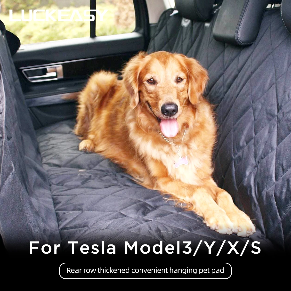 

LUCKEASY Suitable For Tesla Model 3 Model Y Model X Model S 2017-2022 Thickened Car Rear Suspension Pet Cushion Accessories