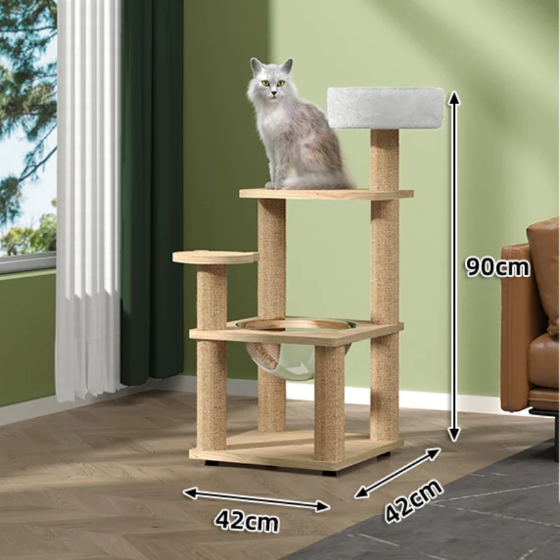 

Habitats Home Scratchers Accessories Tower Shelf Wall Climbing Scratchers Villa Toy Arranhador Para Gato Cat Supplies RR50FS