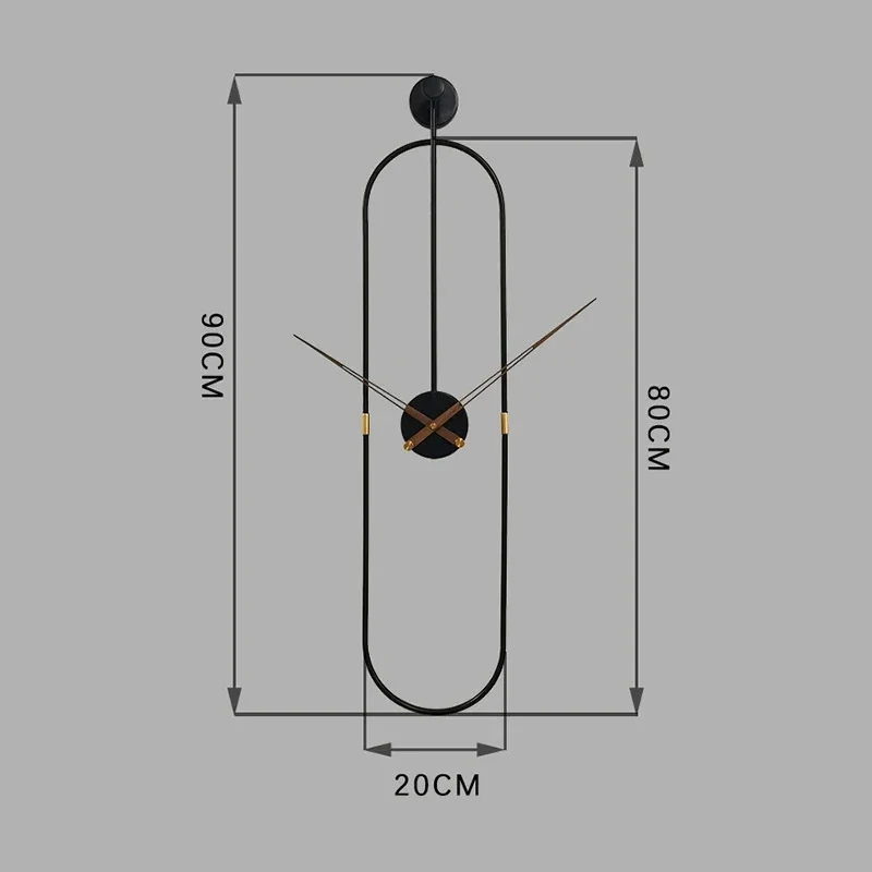 Роскошные настенные часы в современном стиле, домашний декор для гостиной, часы, креативные овальные металлические настенные часы, немые настенные часы, подарки
