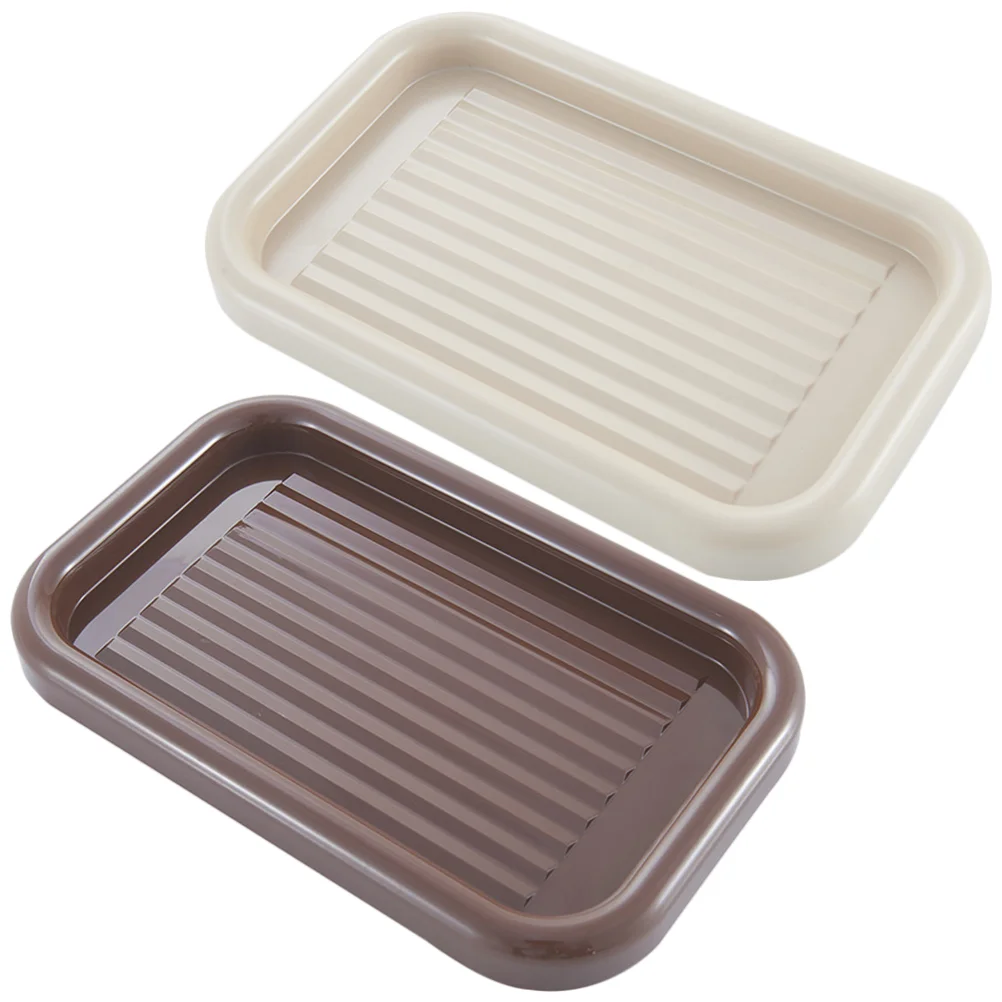 

2pcs Replacement Practical Vanity Tray Makeup Jewelry Tray Cosmetics Storage Plate Multipurpose Storage Tray Butler Serving Tray