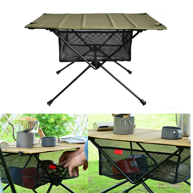 

Портативная Складная сетка для хранения вещей, сетка для хранения вещей для пикника, кемпинга, барбекю, кухни, складная подвесная настольна...