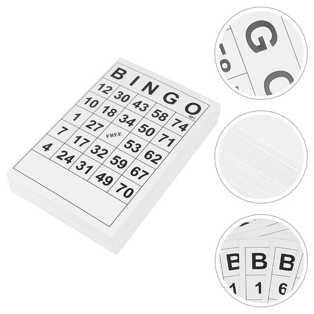 

Bingo Card Game Cards Sheets Paper Calling Board Printable Tickets Blank Funny Sheet Toy Party Deck Number Empty Rapid Reset