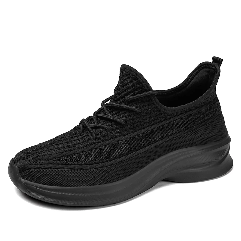 

Knitting Light Running Shoes Comfortable Casual Men Sneakers Breathable Non-slip Wear-resistant Outdoor Walking Men Sport Shoes