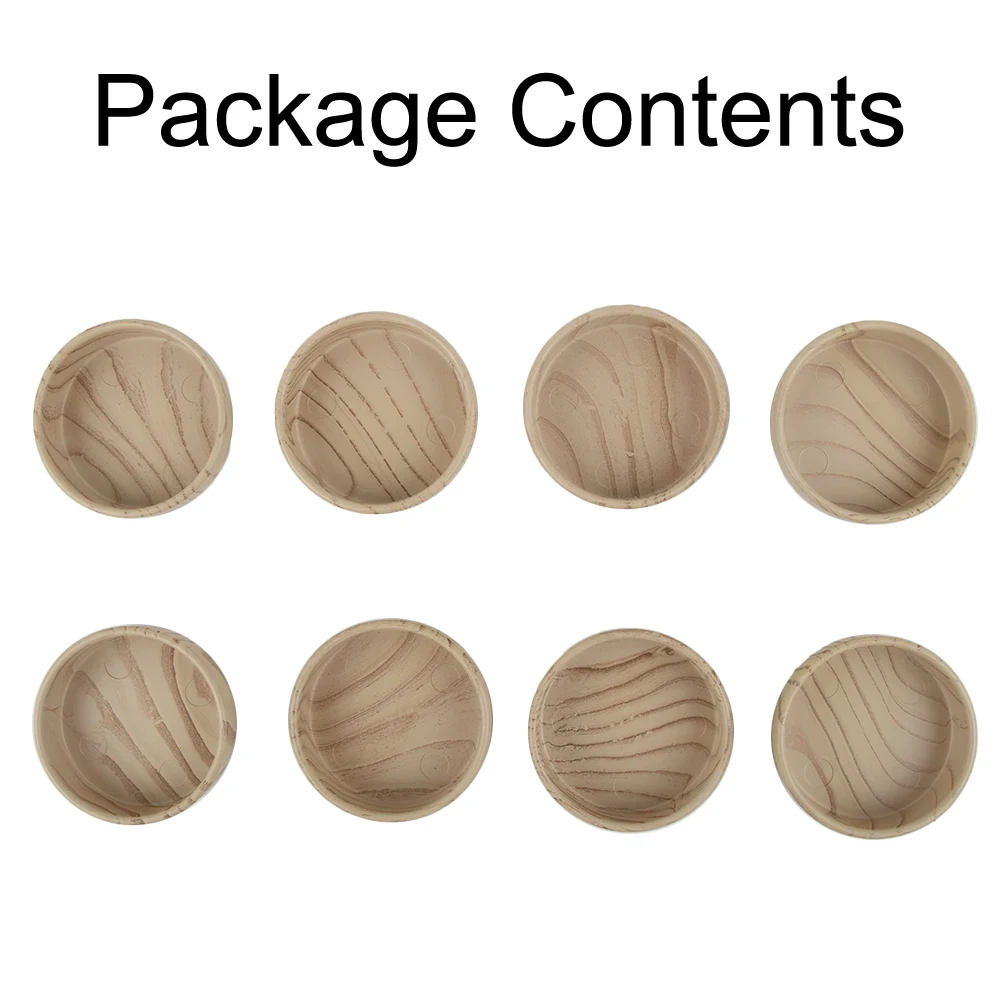 

8x Table And Chair Foot Pads Wood Non-Slip Table Pads Chair Leg Cap Anti-slip Pad Furniture Feet Covers Durable